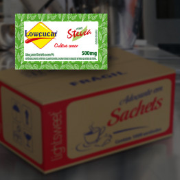Adoçante Lowçucar Plus com Stevia Caixa com 1000 x 0,5G