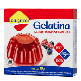 Gelatina Lowçucar Sabor Frutas Vermelhas 10g