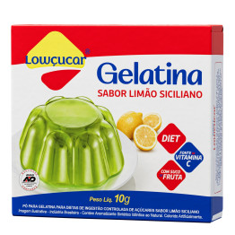 Gelatina Lowçucar Sabor Limão Siciliano 10g