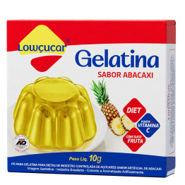 Gelatina Lowçucar Sabor Abacaxi 10g