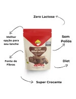 Wafer Quadradinho Lowçucar Zero Lactose Chocolate 60g