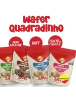 Wafer Quadradinho Lowçucar Zero Lactose Chocolate 60g