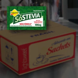 Adoçante Lowçucar Sóstevia Caixa com 1000 x 0,4G