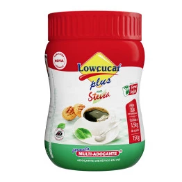 Adoçante Lowçucar Plus com Stevia em Pó Pote 150g