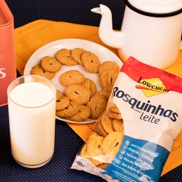 Rosquinha sabor Leite zero adição de açúcares Lowçucar 150g