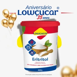 Eritritol Adoçante Natural em Pó Lowçucar 300g