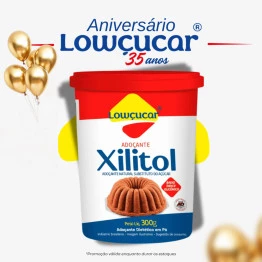 Xilitol Adoçante Natural em Pó Lowçucar 300g