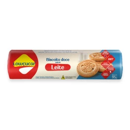 Biscoito Doce sabor Leite zero adição de açúcares Lowçucar 95g