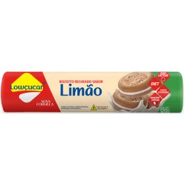 Biscoito Recheado Lowçucar Zero Açucares Sabor Limão 120g