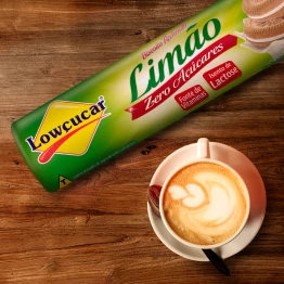 Biscoito Recheado Lowçucar Zero Açucares Sabor Limão 120g