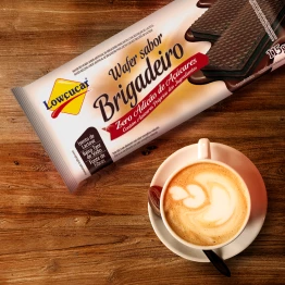 Wafer Lowçucar Zero Açucares Sabor Brigadeiro 115g