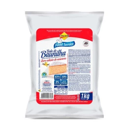 Bolo Lowçucar Sabor Baunilha 1kg