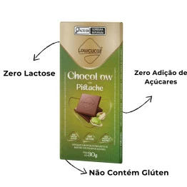 Chocolate c/ Pistache Zero Açucar e Zero Lactose 30g - Chocolow