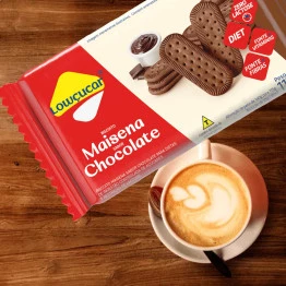 Biscoito Maisena Chocolate Lowçucar Zero Adição de Açúcares 115g 