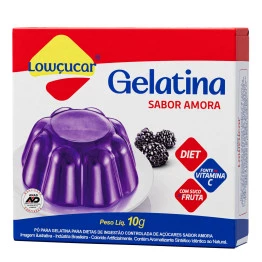 Gelatina Lowçucar Sabor Amora 10g