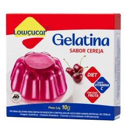 Gelatina Lowçucar Sabor Cereja 10g