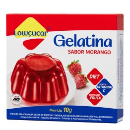 Gelatina Lowçucar Sabor Morango 10g