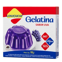 Gelatina Lowçucar Sabor Uva 10g