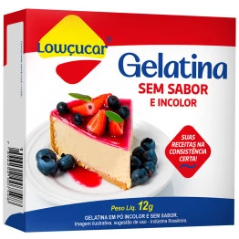 Gelatina Lowçucar Neutra e Incolor 12g