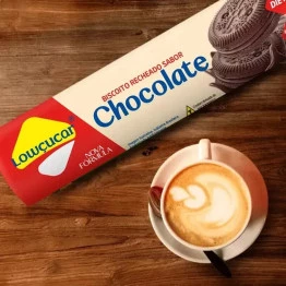 Biscoito Recheado Lowçucar Zero Açucares Sabor Chocolate 120g
