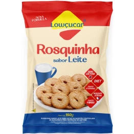 Rosquinha sabor Leite zero adição de açúcares Lowçucar 150g