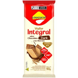 Wafer Integral Lowçucar Sabor Chocolate Dark 90g
