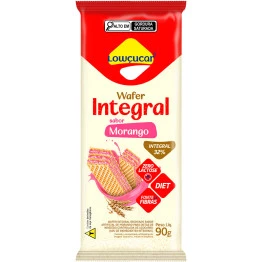 Wafer Integral Lowçucar Sabor Morango 90g