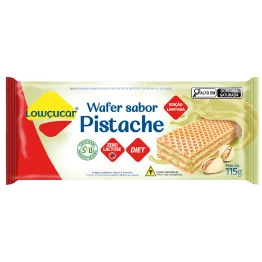 Wafer Lowçucar Zero Açucares Sabor Pistache 115g