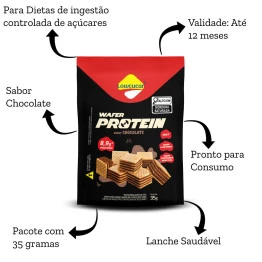Wafer Protein Chocolate Low 35g